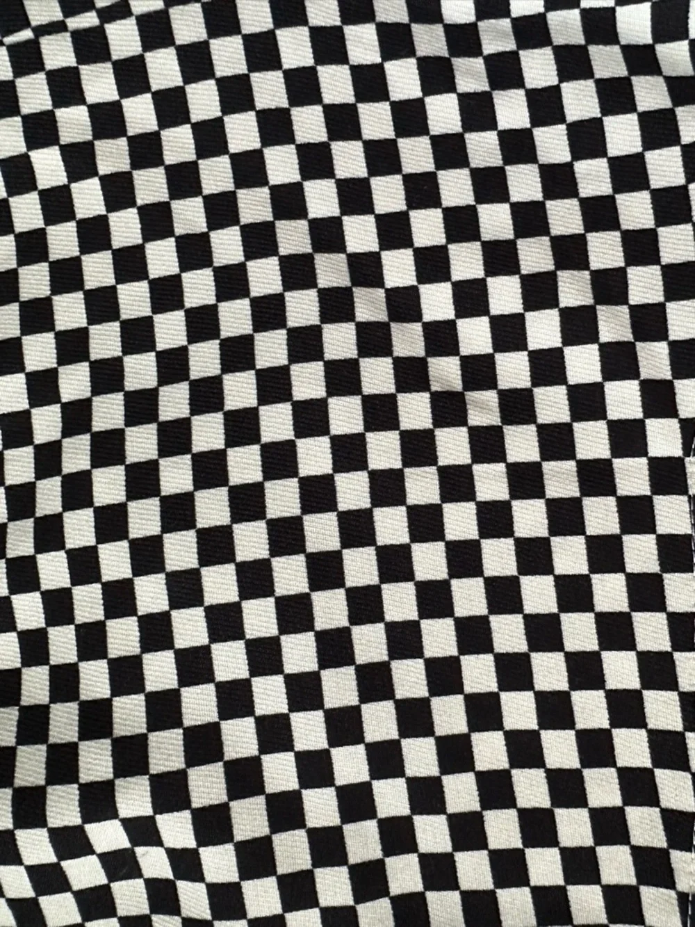 High Waist Checkerboard Shorts Black White Tailored Chic Size M